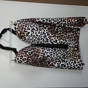 Plus Size Halter Swim Top Size 28